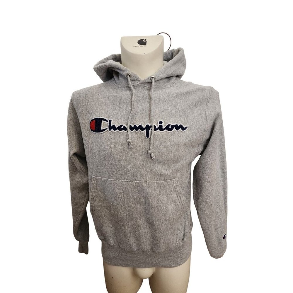 Champion Mens Reverse Weave Spellout Script Patch… - image 1